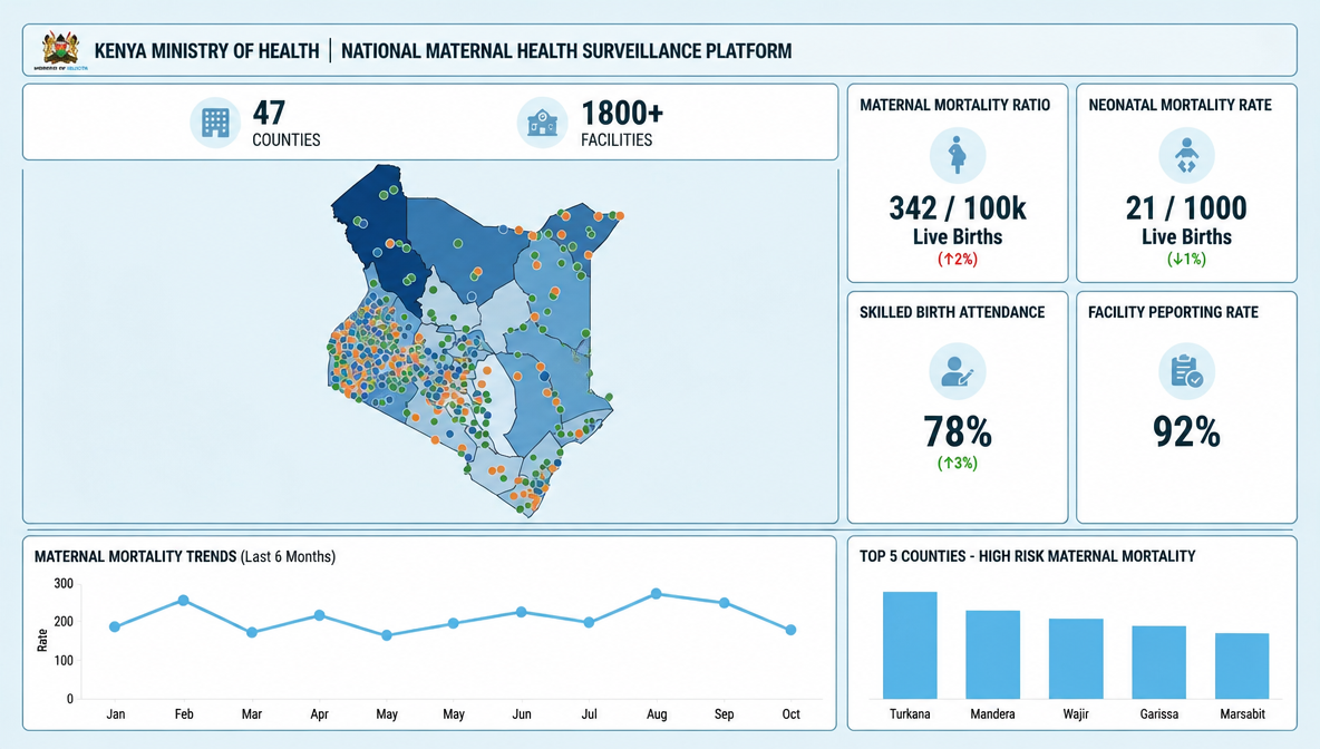 Illustrative RAMOS national overview dashboard